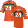 Miami Hurricanes #24 Homer NCAA College Football Jersey Orange