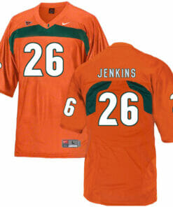 Miami Hurricanes #26 Jenkins NCAA College Football Jersey Orange