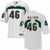 Miami Hurricanes #46 Walford NCAA College Football Jersey White