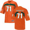 Miami Hurricanes #71 Chickillo NCAA College Football Jersey Orange