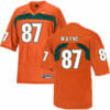 Miami Hurricanes #87 Wayne NCAA College Football Jersey Orange