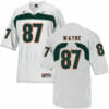 Miami Hurricanes #87 Wayne NCAA College Football Jersey White