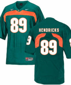 Miami Hurricanes #89 Hendricks NCAA College Football Jersey Green