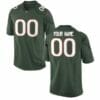 Miami Hurricanes Custom Jersey Name Number College Football Green