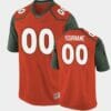 Miami Hurricanes Jersey Custom Name Number Orange Replica College Football