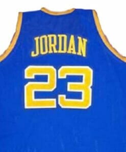 Michael Jordan #23 BUCS Laney High School Basketball Jersey Blue