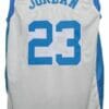 Michael Jordan #23 College Basketball Jersey White