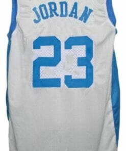 Michael Jordan #23 College Basketball Jersey White