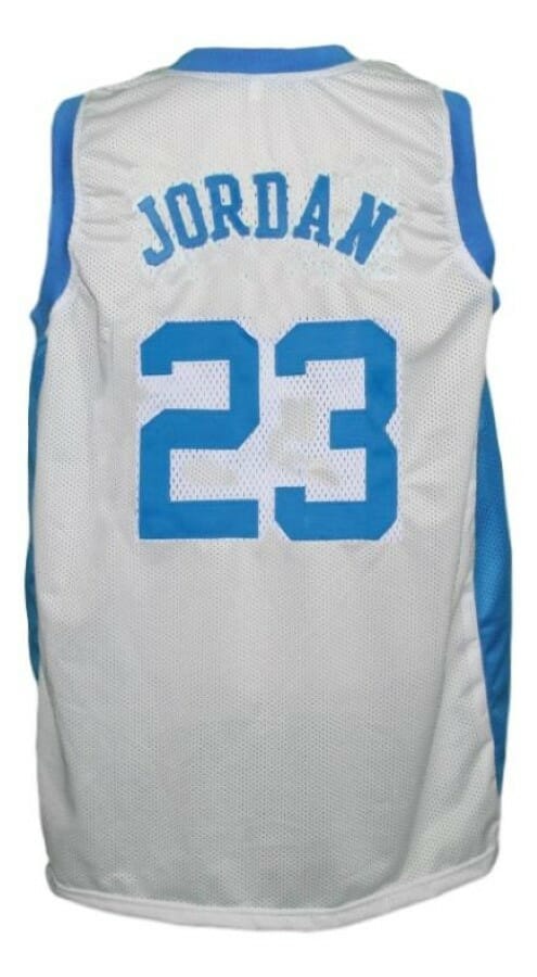 Michael Jordan #23 College Basketball Jersey White 1 Michael Jordan #23 College Basketball Jersey White