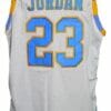 Michael Jordan #23 Laney High School Basketball Jersey White 6 Michael Jordan #23 Laney High School Basketball Jersey White