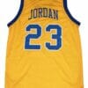 Michael Jordan #23 Laney High School Basketball Jersey Yellow