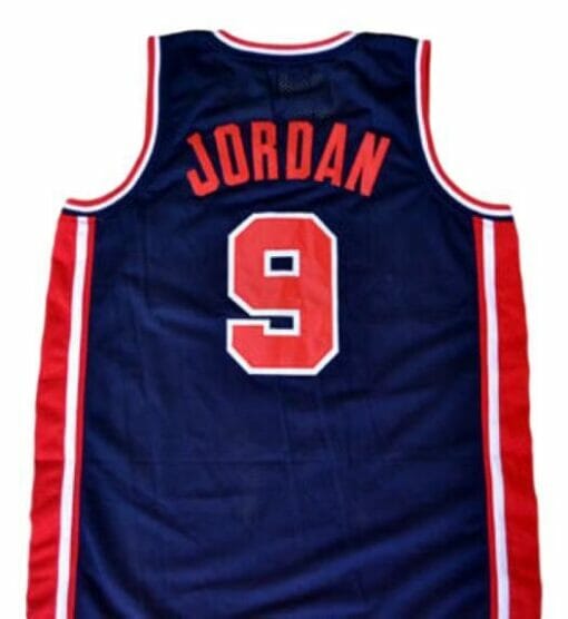 Michael Jordan #9 Team USA Basketball Jersey Navy Blue