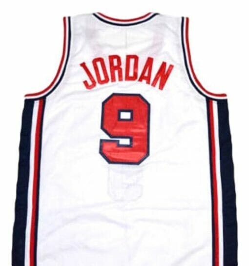 Michael Jordan #9 Team USA Basketball Jersey White