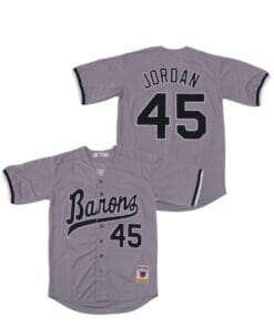 Michael Jordan Mirmingham Barons Baseball Jersey Grey