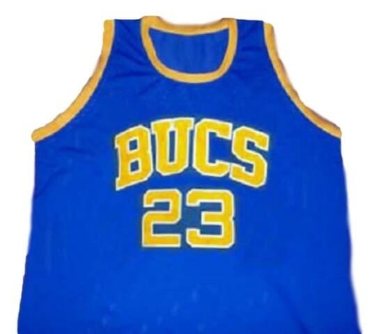Michael Jordan #23 BUCS Laney High School Basketball Jersey Blue 2 Michael Jordan #23 BUCS Laney High School Basketball Jersey Blue