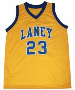 Michael Jordan #23 Laney High School Basketball Jersey Yellow