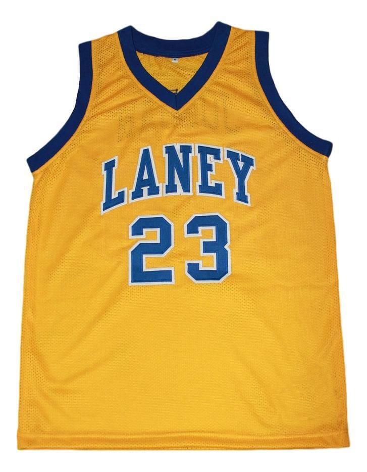Michael Jordan #23 Laney High School Basketball Jersey Yellow