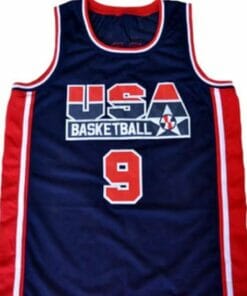 Michael Jordan #9 Team USA Basketball Jersey Navy Blue