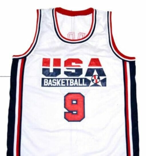 Michael Jordan #9 Team USA Basketball Jersey White