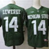 Michigan State Spartans #14 Brian Lewerke Football Jersey