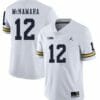 Michigan Wolverines #12 Cade McNamara White College Football Jersey 6 Michigan Wolverines #12 Cade McNamara White College Football Jersey