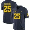Michigan Wolverines #25 Hassan Haskins Navy College Football Jersey