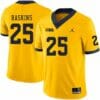 Michigan Wolverines #25 Hassan Haskins Yellow College Football Jersey