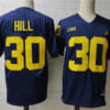 Michigan Wolverines #30 Hill College Football Jersey