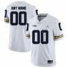 Michigan Wolverines Custom Jersey College Football White 6 Michigan Wolverines Custom Jersey White College Football