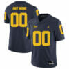 Michigan Wolverines Custom Jersey Name Number Football Blue