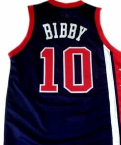 Mike Bibby #10 Team USA Basketball Jersey Navy Blue