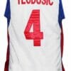 Milos Teodosic Team Serbia Basketball Jersey White
