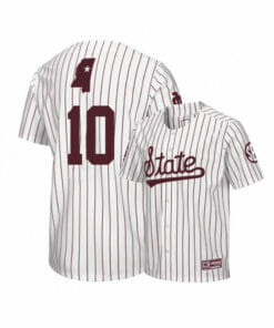 Mississippi State Bulldogs 10 Josh Hatcher White Baseball Jersey