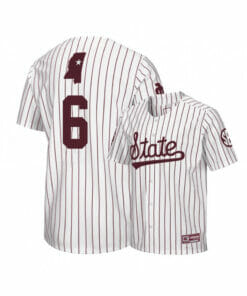 Mississippi State Bulldogs 6 Kamren James White Baseball Jersey