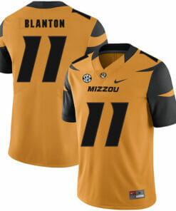 Missouri Tigers #11 Kendall Blanton College Football Jersey Gold