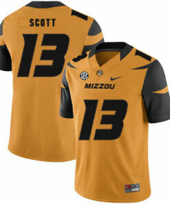Missouri Tigers #13 Kam Scott NCAA College Football Jersey Gold