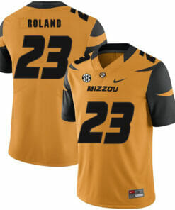 Missouri Tigers #23 Johnny Roland NCAA College Football Jersey Gold
