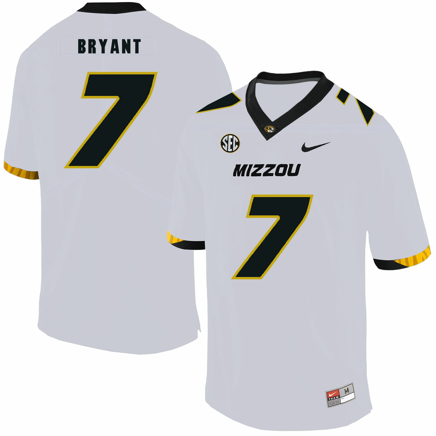 Missouri Tigers #7 Kelly Bryant College Football Jersey White 1 Missouri Tigers #7 Kelly Bryant College Football Jersey White