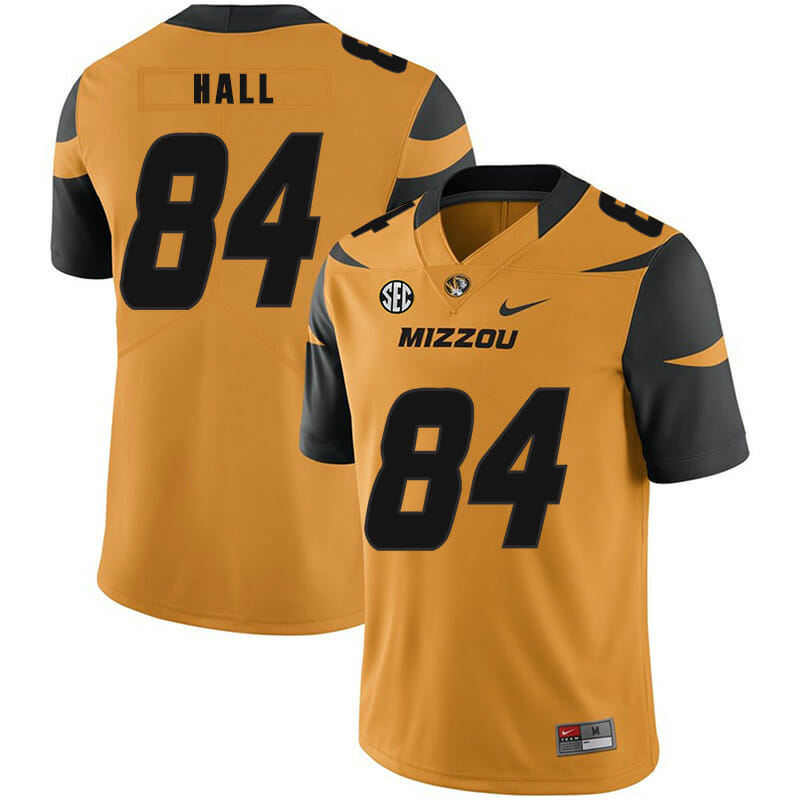 Missouri Tigers #84 Emanuel Hall NCAA College Football Jersey Gold 1 Missouri Tigers #84 Emanuel Hall NCAA College Football Jersey Gold