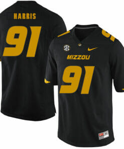 Missouri Tigers #91 Charles Harris College Football Jersey Black