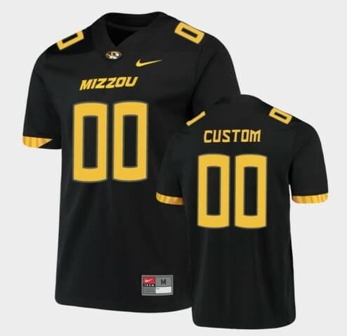 Custom Missouri Tigers Football Jersey Name Number Black Untouchable Game 1 Custom Missouri Tigers Football Jersey Name Number Black Untouchable Game