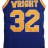 Monica Wright #32 Crenshaw Love And Basketball Jersey Blue