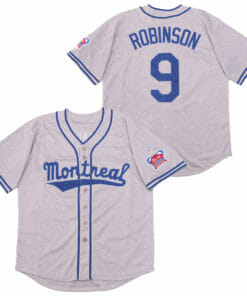 Montreal #9 Jackie Robinson Movie Baseball Jersey