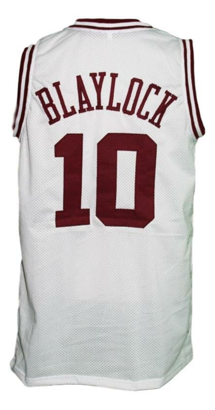 Mookie Blaylock #10 Custom College Basketball Jersey White 1 Mookie Blaylock #10 Custom College Basketball Jersey White