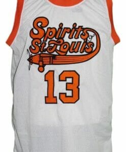 Moses Malone #13 Spirits Of St Louis Aba Basketball Jersey White