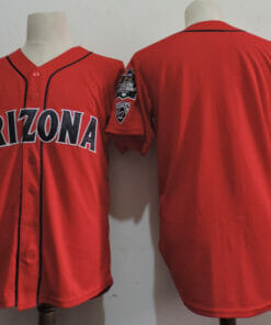 NCAA Arizona Wildcats Movie Baseball Jersey Red