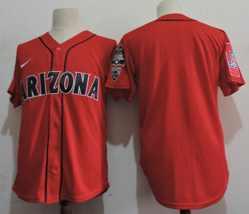 NCAA Arizona Wildcats Movie Baseball Jersey Red