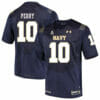 Navy Midshipmen #10 Malcolm Perry College Football Jersey Stitched 6 Navy Midshipmen #10 Malcolm Perry College Football Jersey Stitched