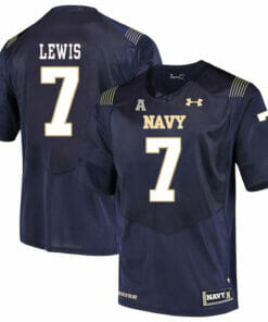 Navy Midshipmen #7 Garret Lewis NCAA College Football Jersey Stitched
