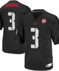 Nebraska Huskers #3 Taylor Martinez College Football Jersey Black